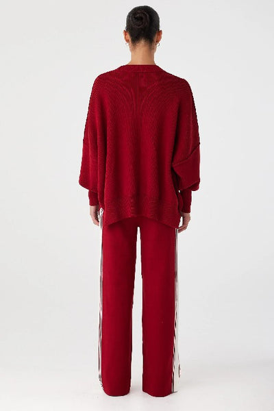 ARCAA MOVEMENT - EMERY PANT - WINE & ECRU - BOUTIQUE - WA BOUTIQUE - PERTH STOCKIST - AUSTRALIAN STOCKIST - NO TARAF - INTERNATIONAL SHIPPING - EXPRESS SHIPPING - STOCKIST