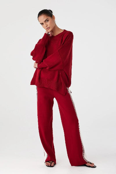 ARCAA MOVEMENT - HARPER KNIT SWEATER - WINE - BOUTIQUE - WA BOUTIQUE - PERTH STOCKIST - AUSTRALIAN STOCKIST - NO TARAF - INTERNATIONAL SHIPPING - EXPRESS SHIPPING - STOCKIST