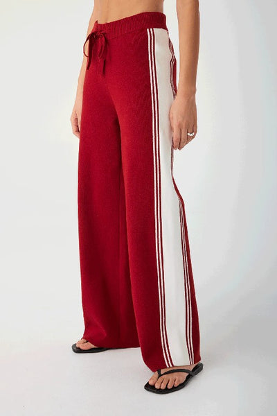 ARCAA MOVEMENT - EMERY PANT - WINE & ECRU - BOUTIQUE - WA BOUTIQUE - PERTH STOCKIST - AUSTRALIAN STOCKIST - NO TARAF - INTERNATIONAL SHIPPING - EXPRESS SHIPPING - STOCKIST