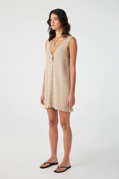 ARCAA MOVEMENT - JUDE REVERSIBLE MINI DRESS - TAUPE  - PERTH STOCKIST - AUSTRALIAN STOCKIST - WA STOCKIST - AUSTRALIA STOCKIST - AUS STOCKIST - PERTH BOUTIQUE - WA BOUTIQUE - AUS BOUTIQUE - AUSTRALIA BOUTIQUE