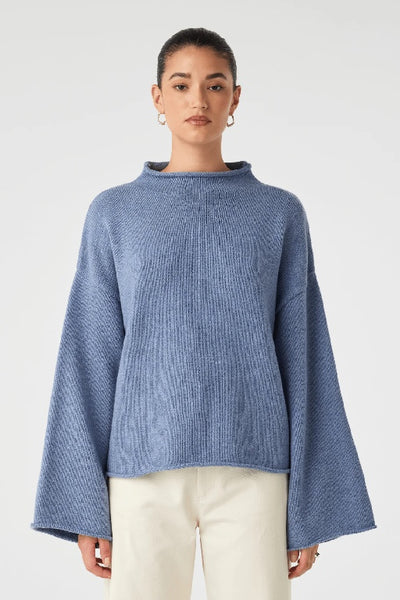 ARCAA MOVEMENT - MAEVE SWEATER - DENIM BLUE - PERTH STOCKIST - AUSTRALIAN STOCKIST - WA STOCKIST - AUSTRALIA STOCKIST - AUS STOCKIST - PERTH BOUTIQUE - WA BOUTIQUE - AUS BOUTIQUE - AUSTRALIA BOUTIQUE