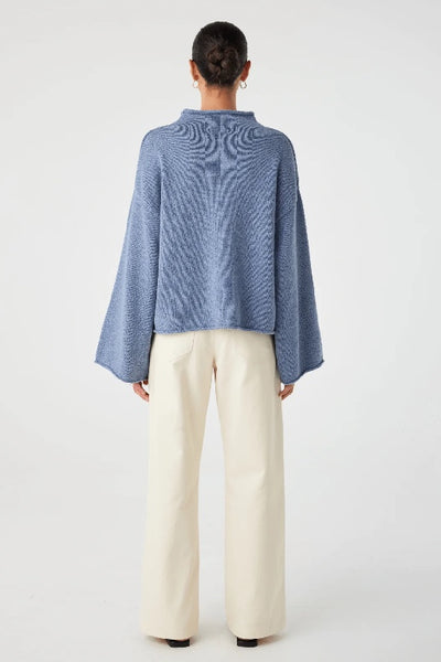 ARCAA MOVEMENT - MAEVE SWEATER - DENIM BLUE - PERTH STOCKIST - AUSTRALIAN STOCKIST - WA STOCKIST - AUSTRALIA STOCKIST - AUS STOCKIST - PERTH BOUTIQUE - WA BOUTIQUE - AUS BOUTIQUE - AUSTRALIA BOUTIQUE