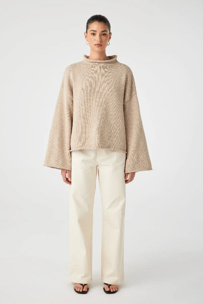 ARCAA MOVEMENT - MAEVE SWEATER - SAND - PERTH STOCKIST - AUSTRALIAN STOCKIST - WA STOCKIST - AUSTRALIA STOCKIST - AUS STOCKIST - PERTH BOUTIQUE - WA BOUTIQUE - AUS BOUTIQUE - AUSTRALIA BOUTIQUE