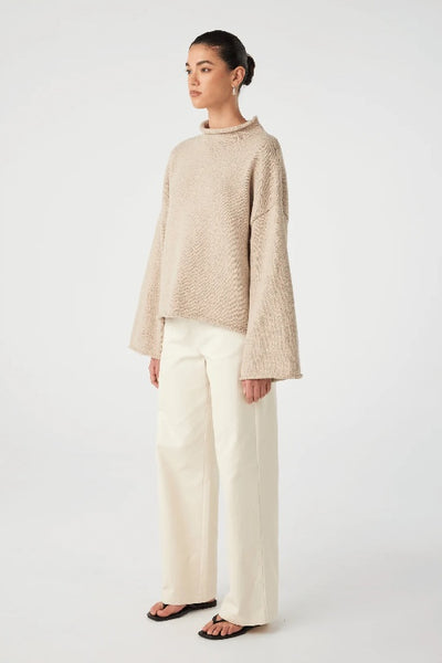 ARCAA MOVEMENT - MAEVE SWEATER - SAND - PERTH STOCKIST - AUSTRALIAN STOCKIST - WA STOCKIST - AUSTRALIA STOCKIST - AUS STOCKIST - PERTH BOUTIQUE - WA BOUTIQUE - AUS BOUTIQUE - AUSTRALIA BOUTIQUE