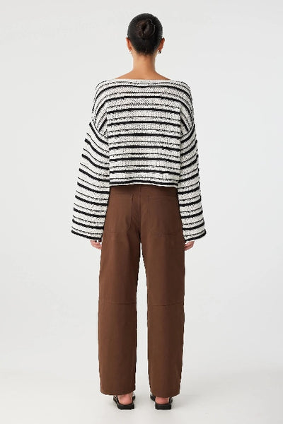 ARCAA MOVEMENT - MAISIE SWEATER - CREAM & BLACK - PERTH BOUTIQUE - AUSTRALIAN BOUTIQUE - WA BOUTIQUE - INTERNATIONAL SHIPPING - USA SHIPPING - PERTH STORES - PERTH STORE - AUSTRALIA - WA - WESTER AUSTRALIA - WOMENS FASHION - FASHION - CLOTHING - WA STOCKIST - PERTH STOCKIST - AUSTRALIAN STOCKIST - STOCKIST