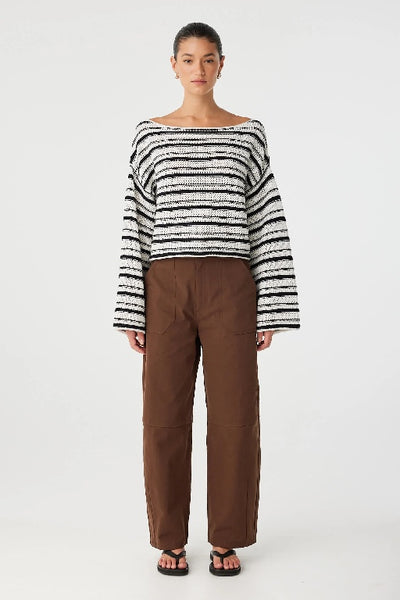 ARCAA MOVEMENT - MAISIE SWEATER - CREAM & BLACK - PERTH BOUTIQUE - AUSTRALIAN BOUTIQUE - WA BOUTIQUE - INTERNATIONAL SHIPPING - USA SHIPPING - PERTH STORES - PERTH STORE - AUSTRALIA - WA - WESTER AUSTRALIA - WOMENS FASHION - FASHION - CLOTHING - WA STOCKIST - PERTH STOCKIST - AUSTRALIAN STOCKIST - STOCKIST