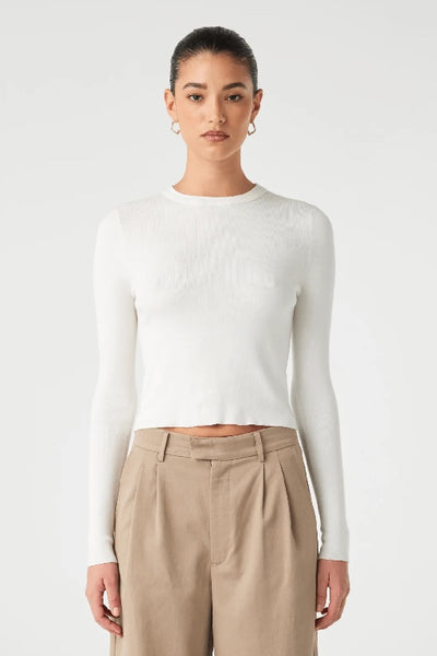 ARCAA MOVEMENT - MAGGIE LONGSLEEVE TSHIRT - CREAM - PERTH STOCKIST - AUSTRALIAN STOCKIST - WA STOCKIST - AUSTRALIA STOCKIST - AUS STOCKIST - PERTH BOUTIQUE - WA BOUTIQUE - AUS BOUTIQUE - AUSTRALIA BOUTIQUE