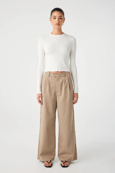 ARCAA MOVEMENT - MAGGIE LONGSLEEVE TSHIRT - CREAM - PERTH STOCKIST - AUSTRALIAN STOCKIST - WA STOCKIST - AUSTRALIA STOCKIST - AUS STOCKIST - PERTH BOUTIQUE - WA BOUTIQUE - AUS BOUTIQUE - AUSTRALIA BOUTIQUE