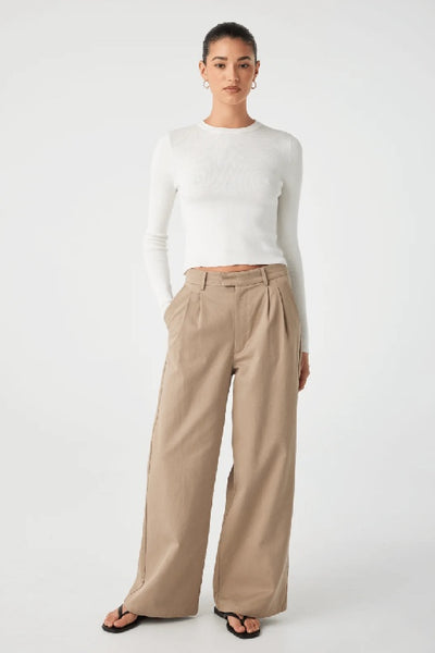 ARCAA MOVEMENT - MAGGIE LONGSLEEVE TSHIRT - CREAM - PERTH STOCKIST - AUSTRALIAN STOCKIST - WA STOCKIST - AUSTRALIA STOCKIST - AUS STOCKIST - PERTH BOUTIQUE - WA BOUTIQUE - AUS BOUTIQUE - AUSTRALIA BOUTIQUE