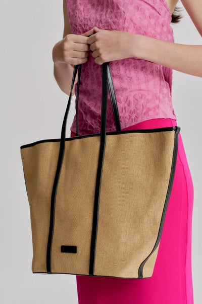 BRIE LEON - RITUAL TOTE LARGE - NATURAL BLACK