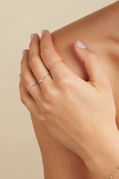 BY CHARLOTTE - 14K SOLID GOLD SWEET PURITY RING - PERTH - STOCKIST