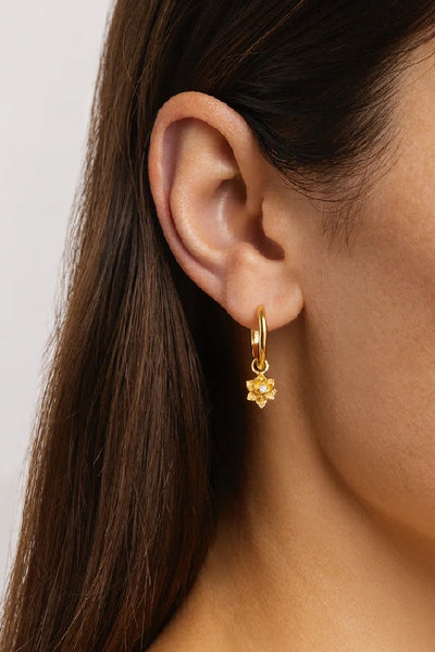 BY CHARLOTTE - BLOOM WITHIN LOTUS HOOP EARRINGS - GOLD - SILVER - PERTH BOUTIQUE - AUSTRALIAN BOUTIQUE - WA BOUTIQUE - INTERNATIONAL SHIPPING - USA SHIPPING - PERTH STORES - PERTH STORE - AUSTRALIA - WA - WESTER AUSTRALIA - WOMENS FASHION - FASHION - CLOTHING - WA STOCKIST - PERTH STOCKIST - AUSTRALIAN STOCKIST - STOCKIST