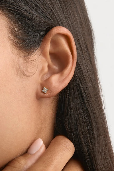 BY CHARLOTTE - CRYSTAL BLOOM STUD EARRINGS