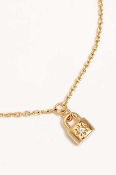 BY CHARLOTTE - CRYSTAL LOTUS  PADLOCK BRACELET - GOLD - PERTH STOCKIST - AUSTRALIAN STOCKIST - WA STOCKIST - AUSTRALIA STOCKIST - AUS STOCKIST - PERTH BOUTIQUE - WA BOUTIQUE - AUS BOUTIQUE - AUSTRALIA BOUTIQUE