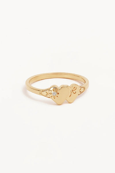 BY CHARLOTTE - FOREVER INTERTWINED HEART SIGNET RING  - GOLD - PERTH STOCKIST - AUSTRALIAN STOCKIST - WA STOCKIST - AUSTRALIA STOCKIST - AUS STOCKIST - PERTH BOUTIQUE - WA BOUTIQUE - AUS BOUTIQUE - AUSTRALIA BOUTIQUE