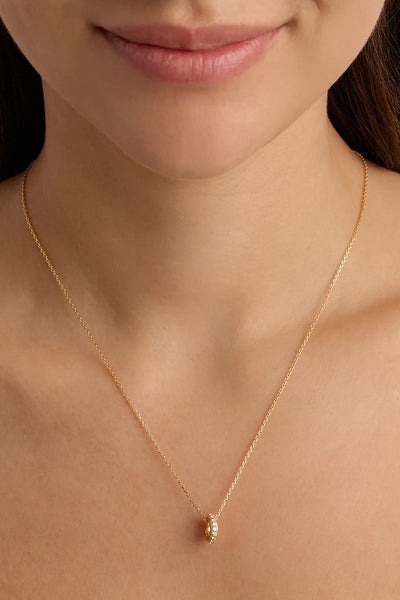 BY CHARLOTTE - HALO PETAL CHARM - GOLD