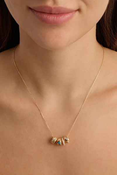 BY CHARLOTTE - HALO PETAL CHARM - GOLD