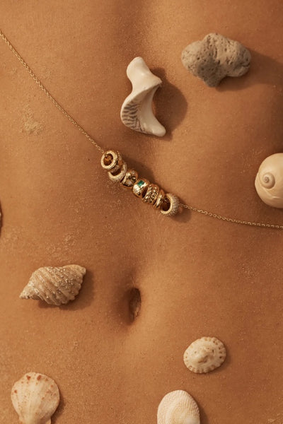 BY CHARLOTTE - HALO PETAL CHARM - GOLD