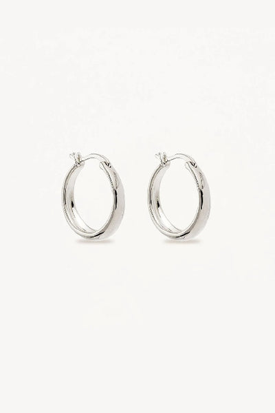 BY CHARLOTTE - INFINITE HORIZON LARGE HOOPS - SILVER