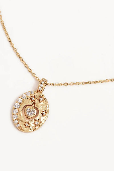 BY CHARLOTTE - LOVE YOU TO THE MOON AND BACK NECKLACE - GOLD - PERTH STOCKIST - AUSTRALIAN STOCKIST - WA STOCKIST - AUSTRALIA STOCKIST - AUS STOCKIST - PERTH BOUTIQUE - WA BOUTIQUE - AUS BOUTIQUE - AUSTRALIA BOUTIQUE