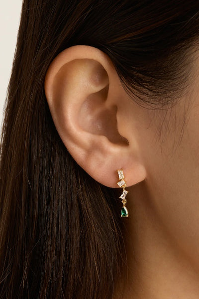 BY CHARLOTTE - MAGNETIC SOUL DROP EARRINGS - GOLD