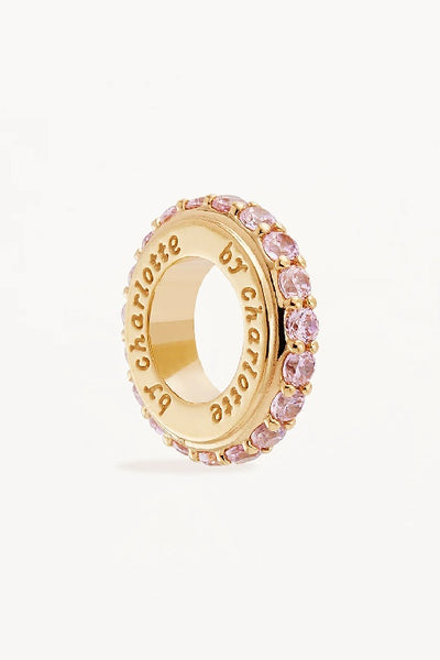 BY CHARLOTTE - PINK CRYSTAL HALO PETAL CHARM - PERTH STOCKIST - AUSTRALIAN STOCKIST - WA STOCKIST - AUSTRALIA STOCKIST - AUS STOCKIST - PERTH BOUTIQUE - WA BOUTIQUE - AUS BOUTIQUE - AUSTRALIA BOUTIQUE