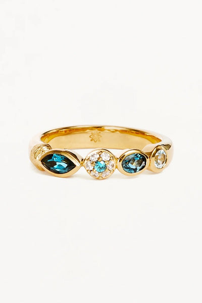 BY CHARLOTTE - PROTECTION OF EYE TOPAZ RING - GOLD