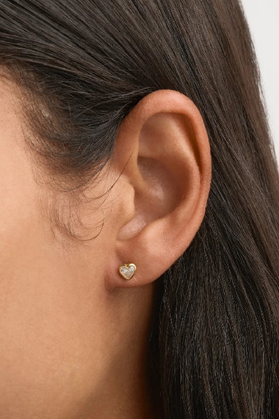BY CHARLOTTE - RADIANT HEART STUD EARRINGS - GOLD - PERTH STOCKIST - AUSTRALIAN STOCKIST - WA STOCKIST - AUSTRALIA STOCKIST - AUS STOCKIST - PERTH BOUTIQUE - WA BOUTIQUE - AUS BOUTIQUE - AUSTRALIA BOUTIQUE