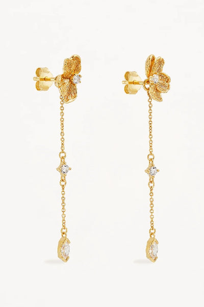 BY CHARLOTTE - SERENE LOTUS CHAIN EARRINGS - PERTH BOUTIQUE - AUSTRALIAN BOUTIQUE - WA BOUTIQUE - INTERNATIONAL SHIPPING - USA SHIPPING - PERTH STORES - PERTH STORE - AUSTRALIA - WA - WESTER AUSTRALIA - WOMENS FASHION - FASHION - CLOTHING - WA STOCKIST - PERTH STOCKIST - AUSTRALIAN STOCKIST - STOCKIST