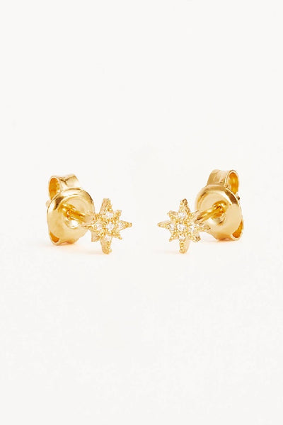 BY CHARLOTTE - STARLIGHT STUD EARRINGS - GOLD