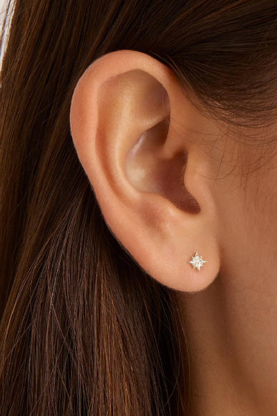 BY CHARLOTTE - STARLIGHT STUD EARRINGS - GOLD PERTH STOCKIST