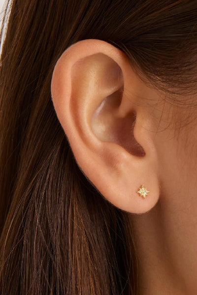 BY CHARLOTTE - STARLIGHT STUD EARRINGS - SILVER