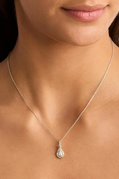 BY CHARLOTTE - WITH LOVE BIRTHSTONE PENDANTS - SILVER - APRIL