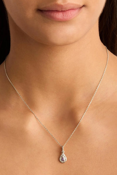 BY CHARLOTTE - WITH LOVE BIRTHSTONE PENDANTS - SILVER - FEBRUARY