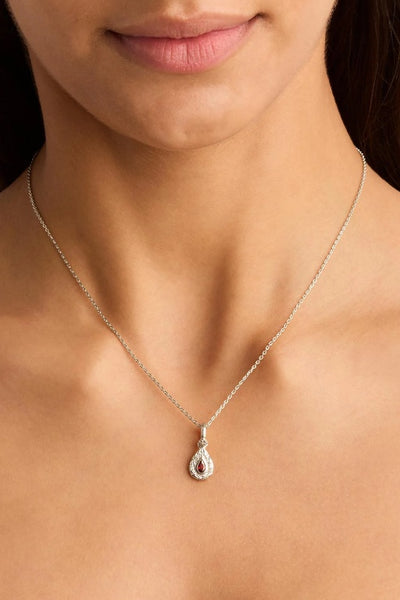 BY CHARLOTTE - WITH LOVE BIRTHSTONE PENDANTS - SILVER - JANUARY