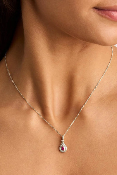 BY CHARLOTTE - WITH LOVE BIRTHSTONE PENDANTS - SILVER - JULY