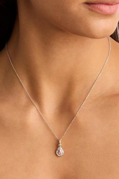 BY CHARLOTTE - WITH LOVE BIRTHSTONE PENDANTS - SILVER - OCTOBER