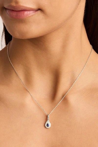 BY CHARLOTTE - WITH LOVE BIRTHSTONE PENDANTS - SILVER - SEPTEMBER