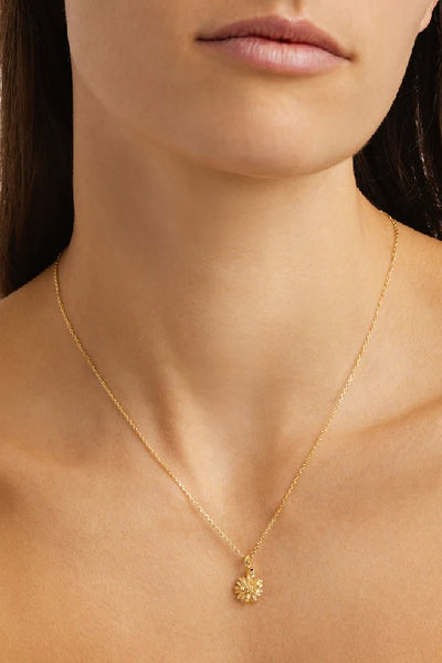 BY CHARLOTTE - BIRTH FLOWER NECKLACE - GOLD