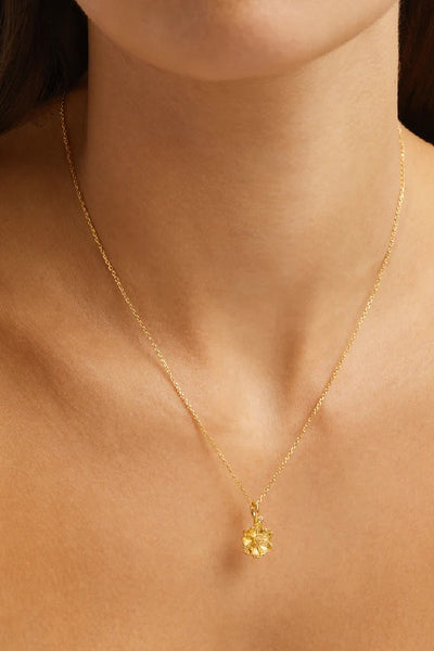 BY CHARLOTTE - BIRTH FLOWER NECKLACE - GOLD
