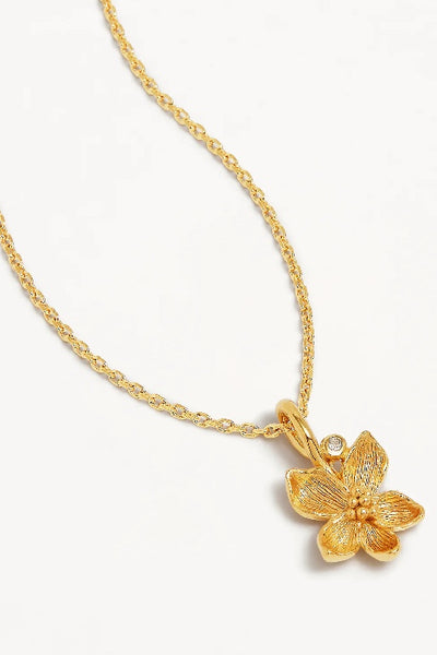BY CHARLOTTE - BIRTH FLOWER NECKLACE - GOLD