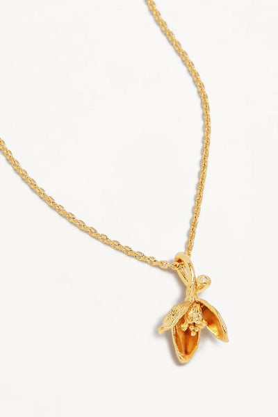 BY CHARLOTTE - BIRTH FLOWER NECKLACE - GOLD