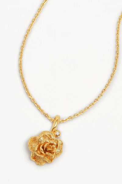 BY CHARLOTTE - BIRTH FLOWER NECKLACE - GOLD
