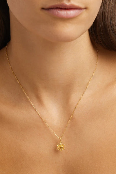 BY CHARLOTTE - BIRTH FLOWER NECKLACE - GOLD