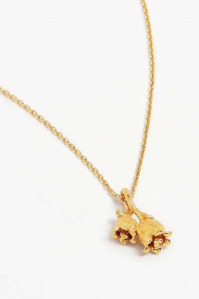 BY CHARLOTTE - BIRTH FLOWER NECKLACE - GOLD