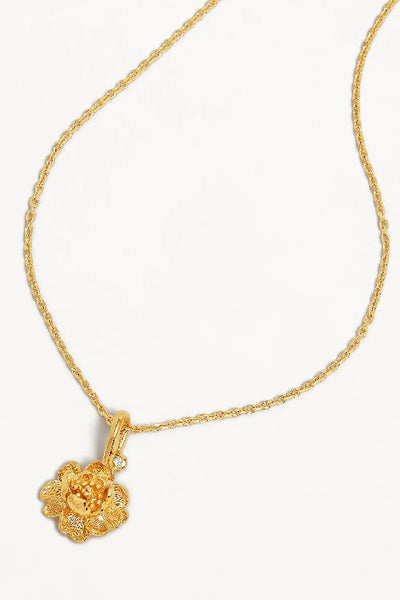 BY CHARLOTTE - BIRTH FLOWER NECKLACE - GOLD