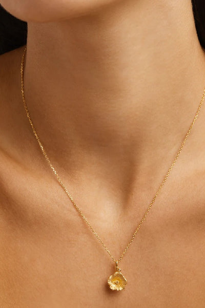 BY CHARLOTTE - BIRTH FLOWER NECKLACE - GOLD