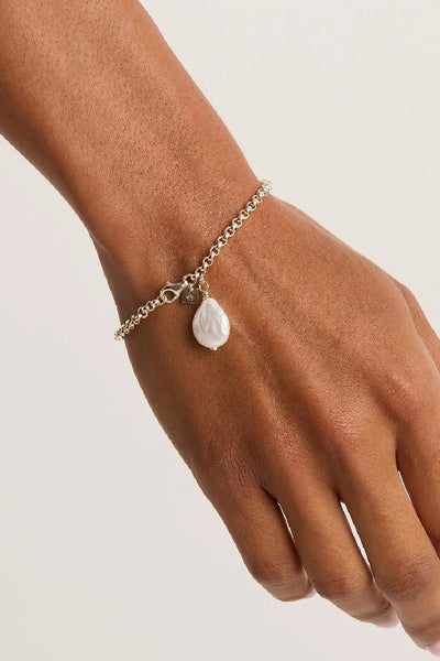 BY CHARLOTTE - EMBRACE STILLNESS PEARL BRACELET - SILVER - PERTH STOCKIST