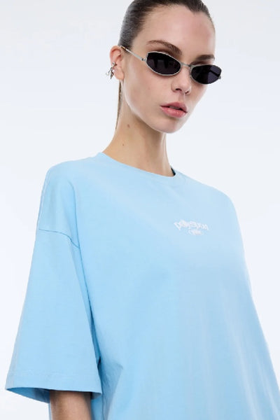 ENA PELLY - 1984 TEE - LIGHT BLUE - PERTH BOUTIQUE - AUSTRALIAN BOUTIQUE - WA BOUTIQUE - INTERNATIONAL SHIPPING - USA SHIPPING - PERTH STORES - PERTH STORE - AUSTRALIA - WA - WESTER AUSTRALIA - WOMENS FASHION - FASHION - CLOTHING - WA STOCKIST - PERTH STOCKIST - AUSTRALIAN STOCKIST - STOCKIST