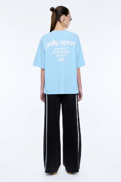 ENA PELLY - 1984 TEE - LIGHT BLUE - PERTH BOUTIQUE - AUSTRALIAN BOUTIQUE - WA BOUTIQUE - INTERNATIONAL SHIPPING - USA SHIPPING - PERTH STORES - PERTH STORE - AUSTRALIA - WA - WESTER AUSTRALIA - WOMENS FASHION - FASHION - CLOTHING - WA STOCKIST - PERTH STOCKIST - AUSTRALIAN STOCKIST - STOCKIST